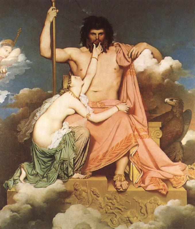 Jean-Auguste Dominique Ingres Thetis bonfaller Zeus France oil painting art